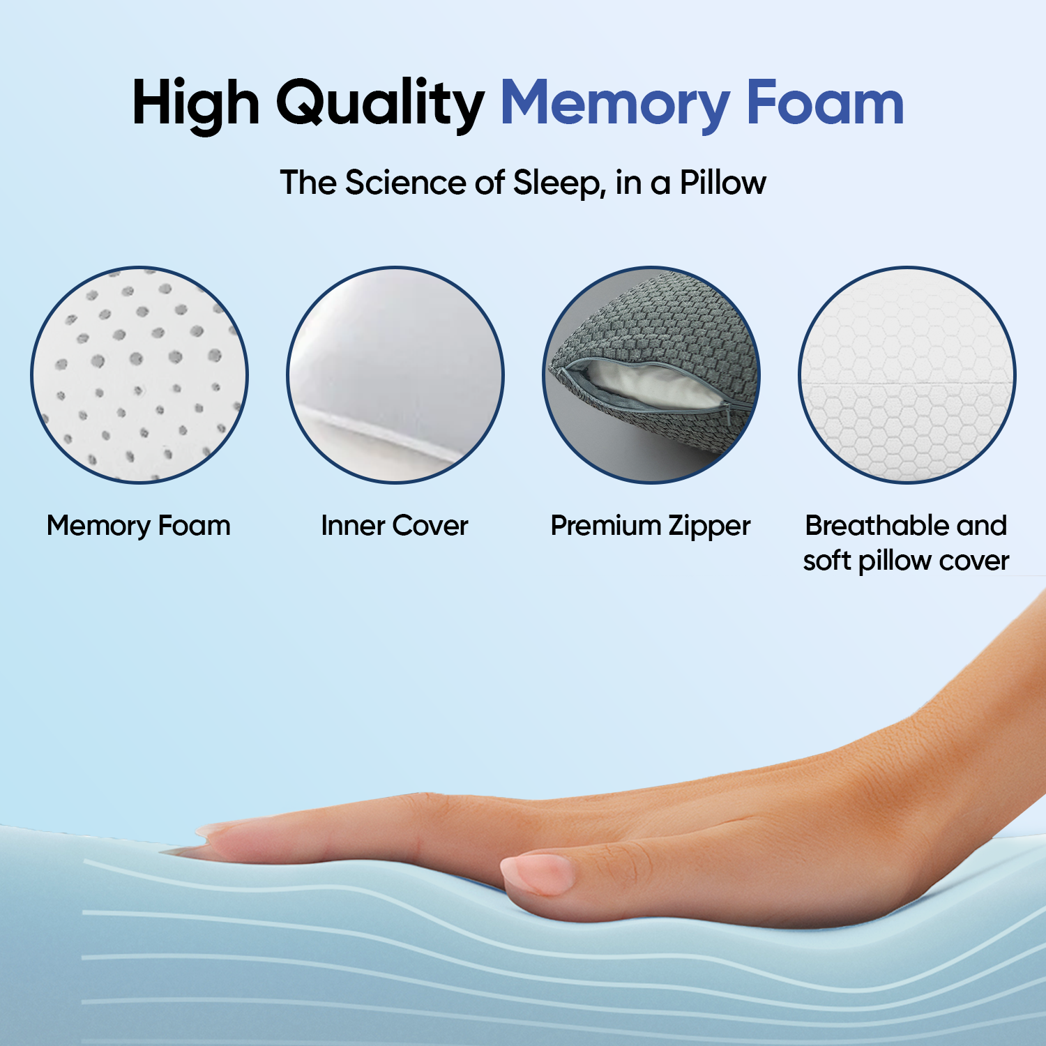 Agapi Elite Deep Sleep Memory Foam Pillow