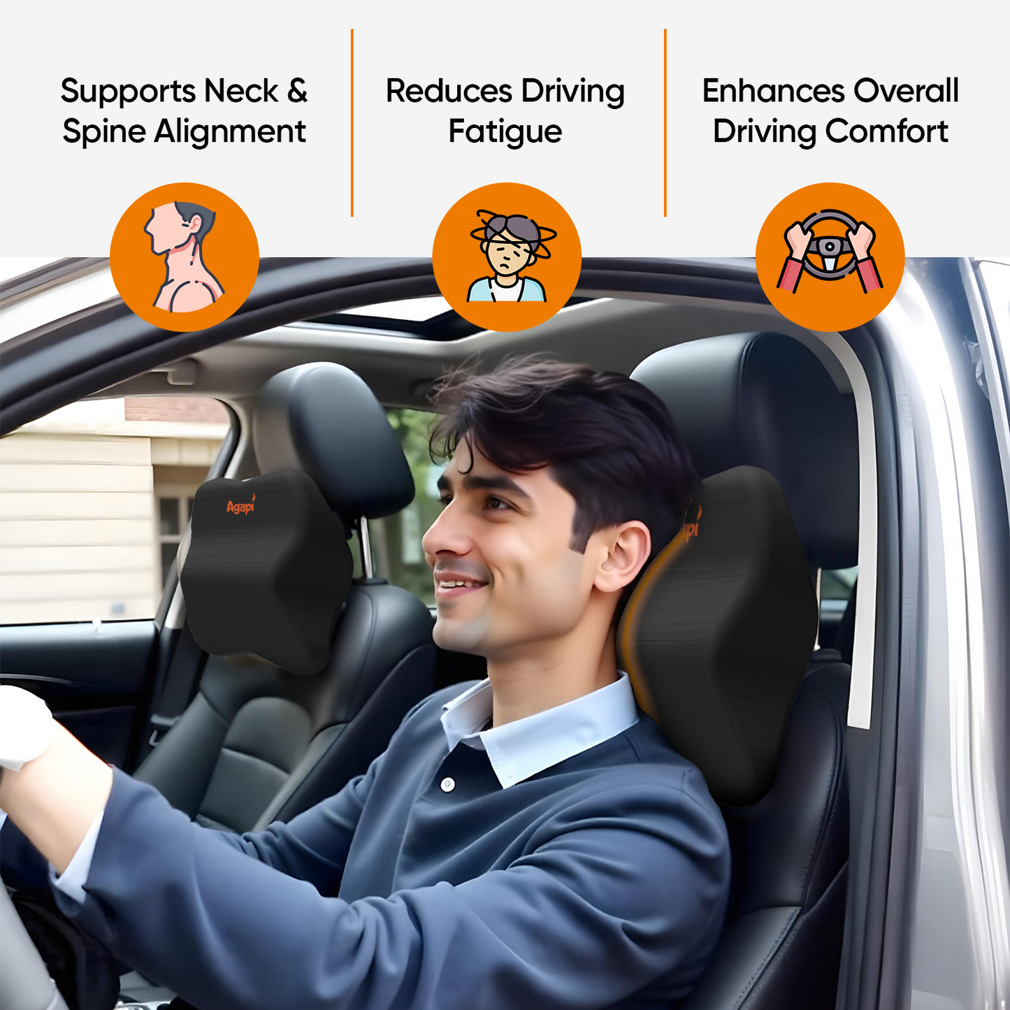 Agapi Elite Pro Car Neck Pillow