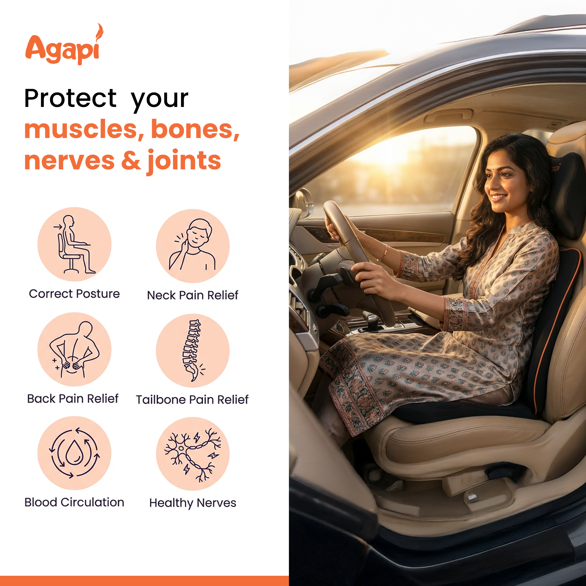 AGAPI Car Comfort Comb