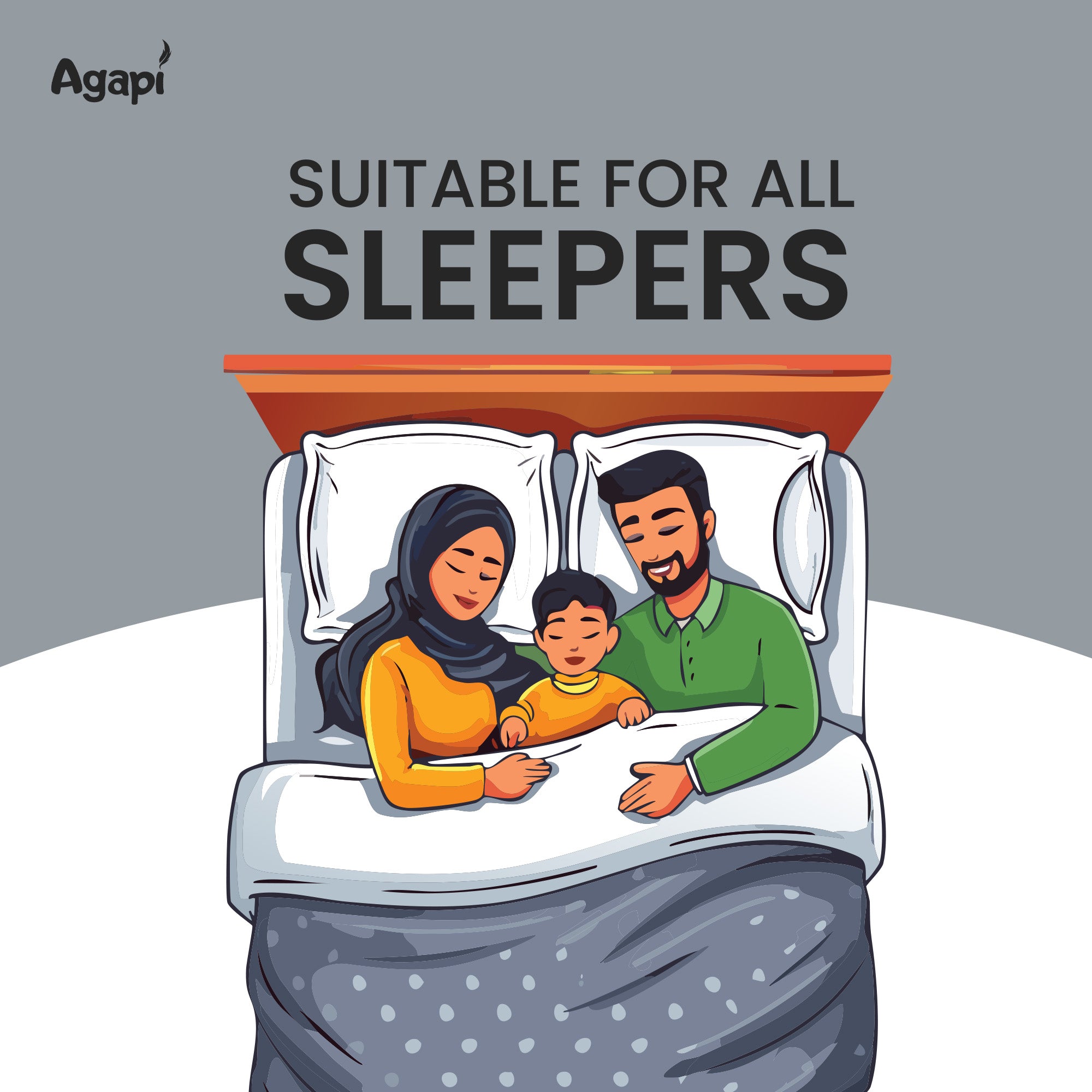 Agapi Elite Deep Sleep Memory Foam Pillow