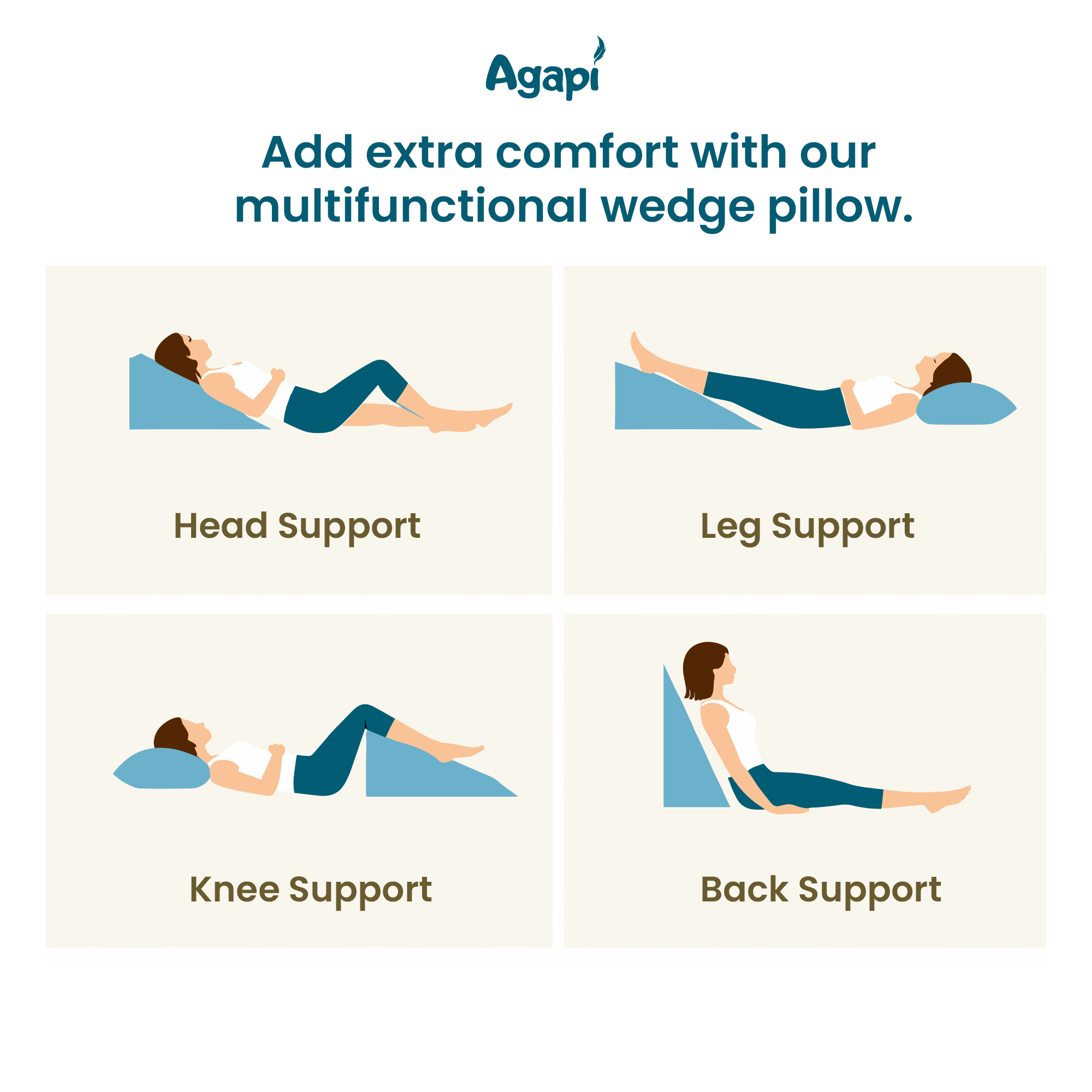 Agapi Elite Wedge Cushion