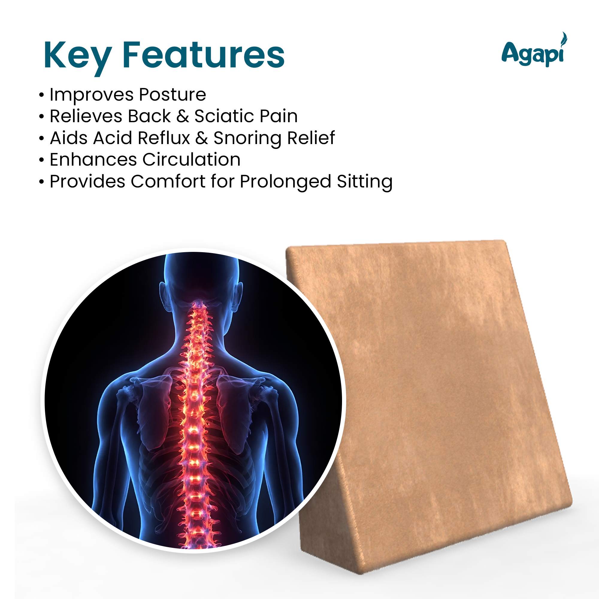 Agapi Elite Wedge Cushion